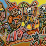 mural sobre candombe de Carlos Paez Vilaró