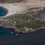 Vista aérea de Cabo Polonio en la costa oceánica de Rocha